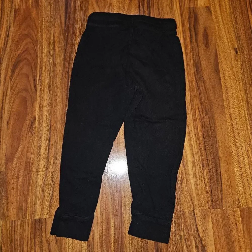 6 for $25 🎃 Old Navy Black Cotton Drawstring Sweatpants Toddler Size 3T - Picture 4 of 4